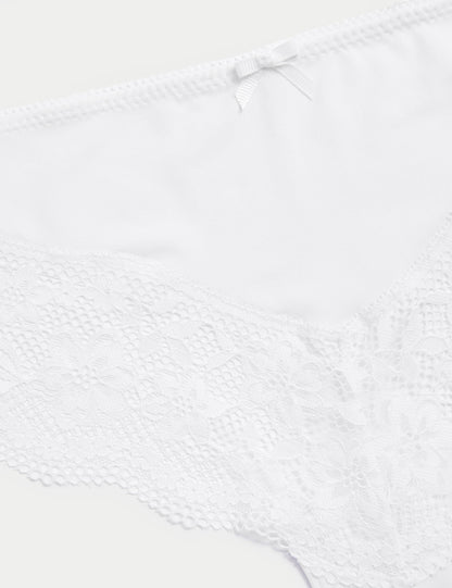 3’lü Dantel Detaylı Brazilian Külot