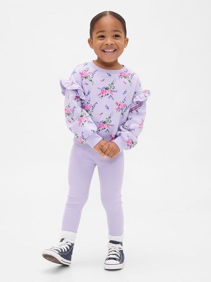 Açık Lila Sweatshirt & Legging Tayt Set