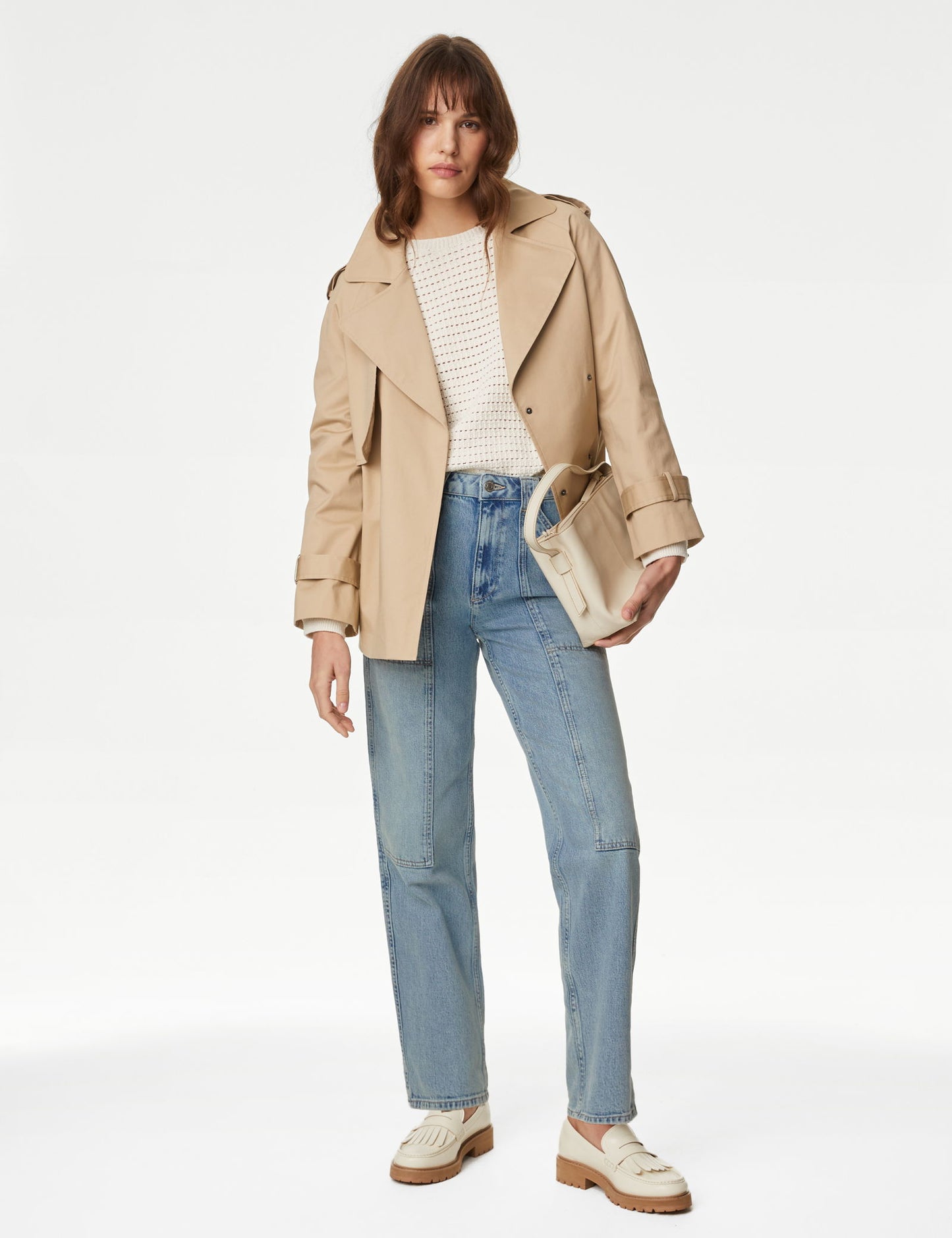 Straight Leg Jean Kargo Pantolon