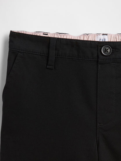 Siyah Uniform Flare Chino Pantolon