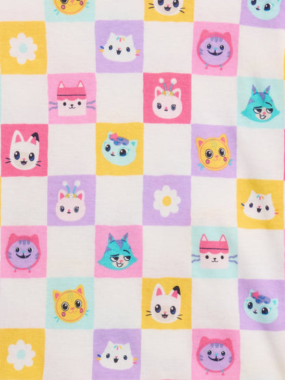 Pembe Gabby's Dollhouse Baskılı Pijama Takımı