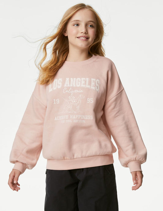 Regular Fit Yuvarlak Yaka Sweatshirt (6-16 Yaş)