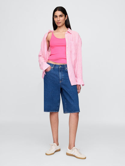 Pembe Modern Crop Cami
