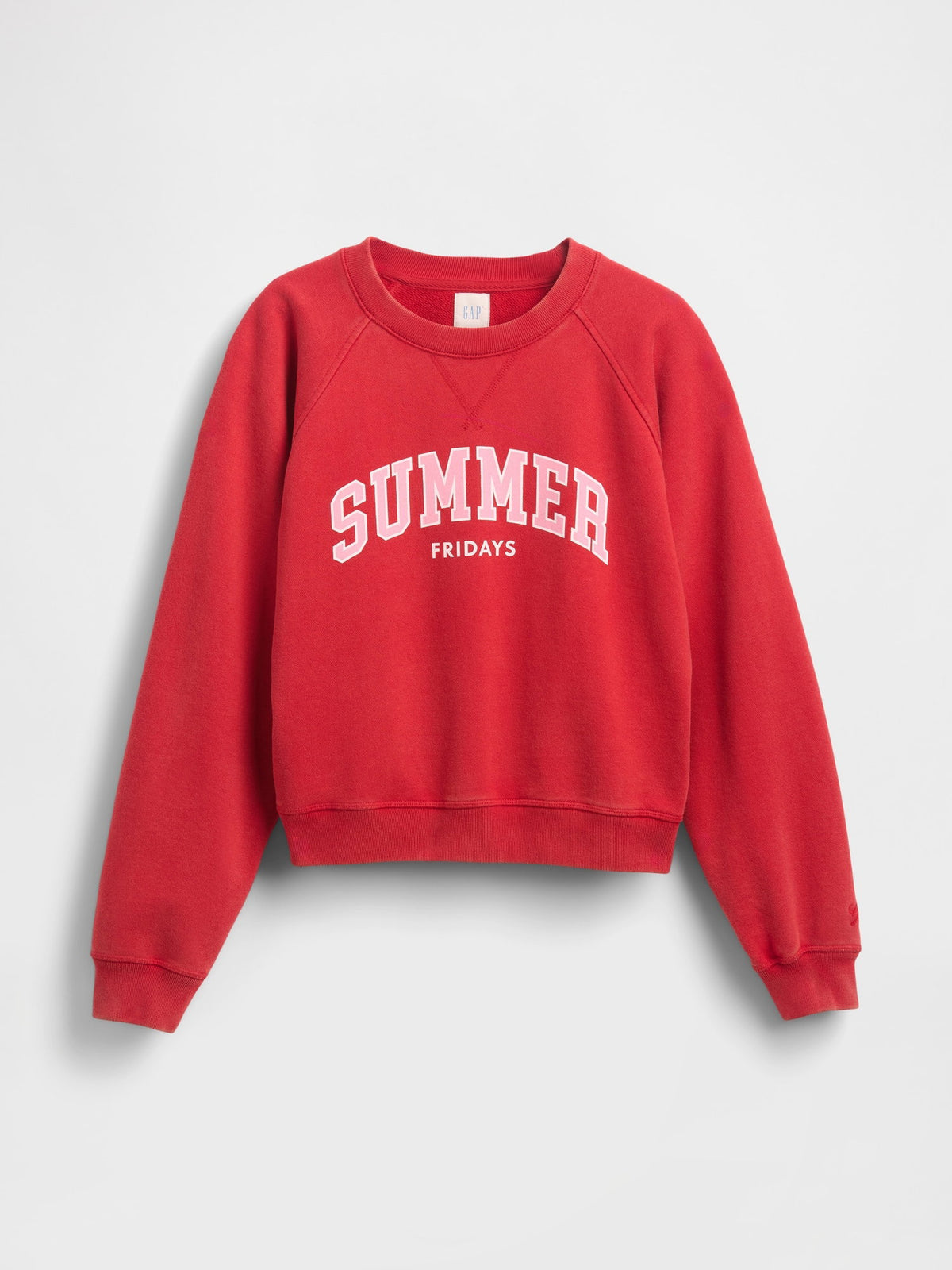 Kırmızı Gap × Summer Fridays Oversized Raglan Logo Sweatshirt