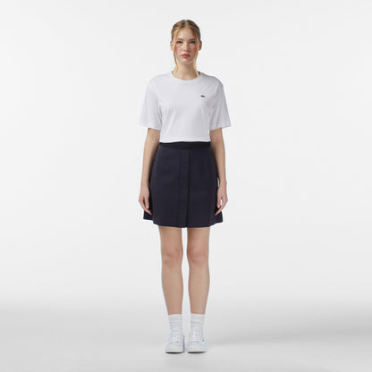 Lacoste Kadın Classic Fit Lacivert Etek