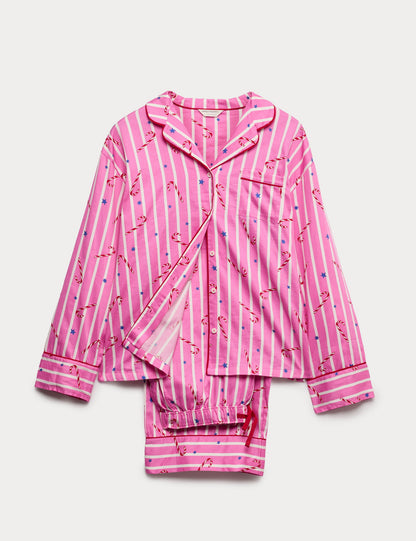 Pamuklu Saten Pijama Takımı