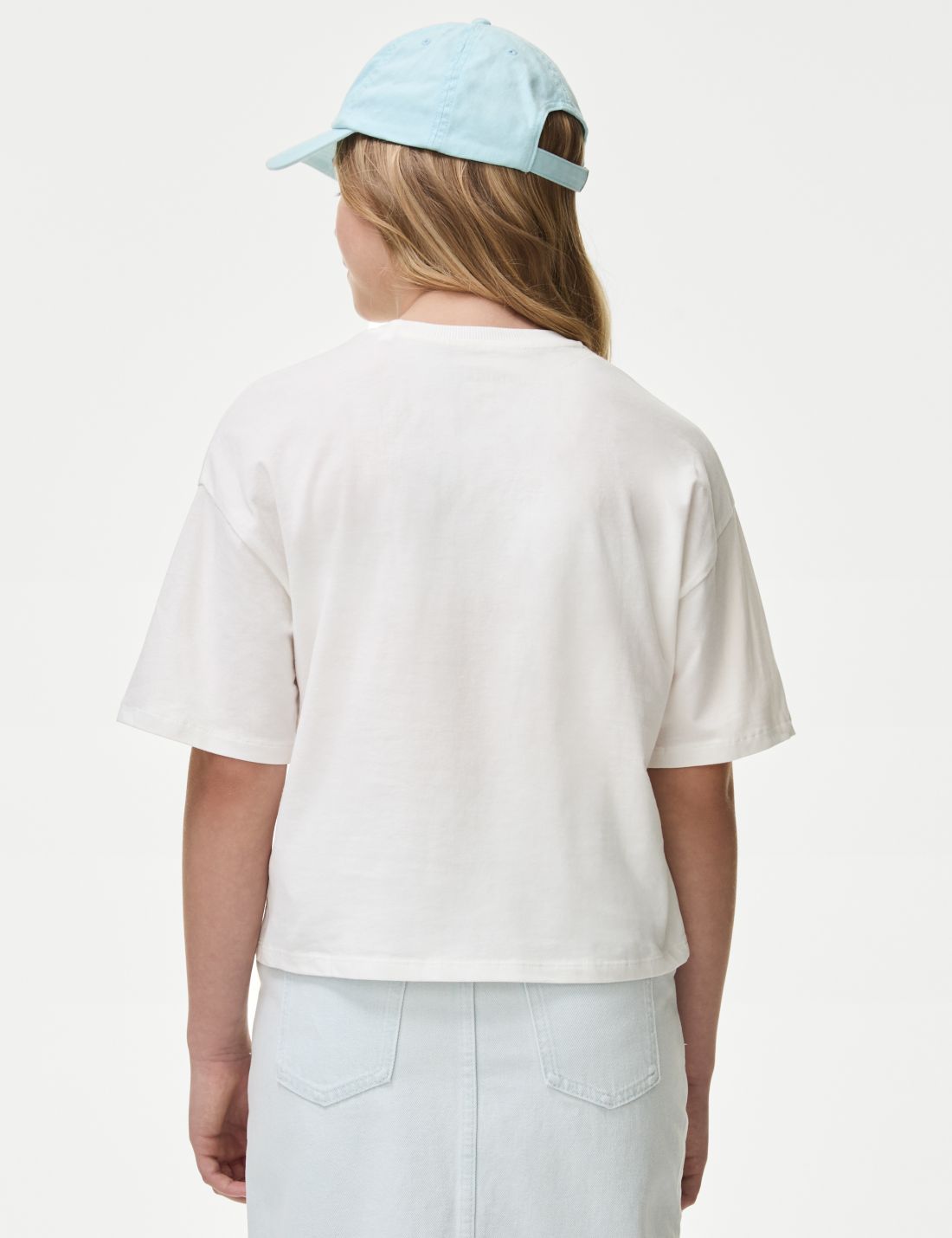Saf Pamuklu Kısa Kollu T-shirt (6-16 Yaş)