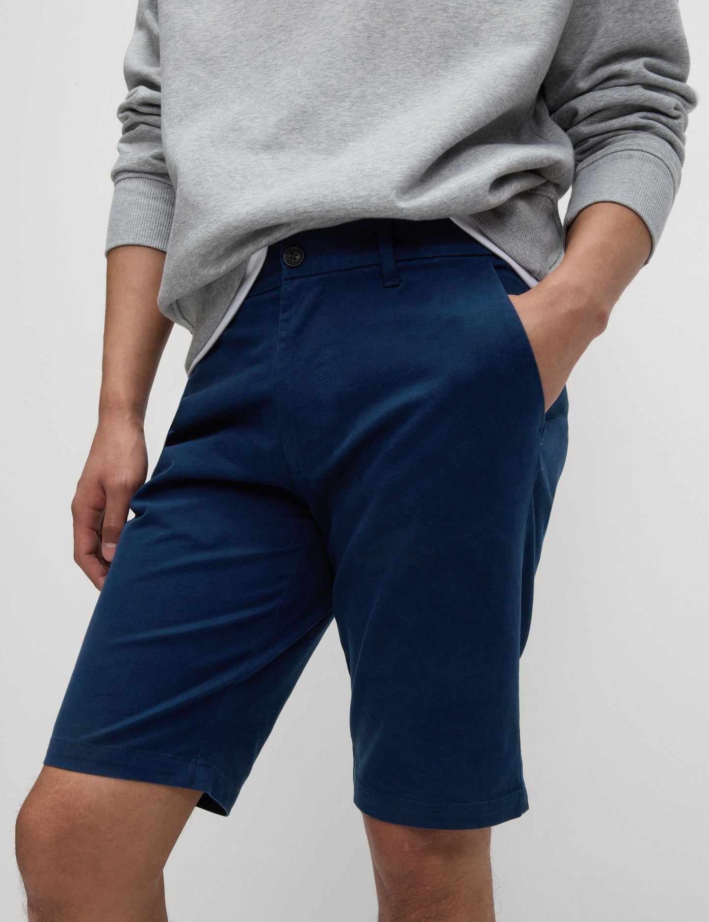 Regular Fit Streç Chino Şort