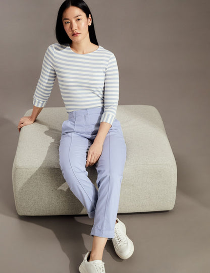 Slim Fit Crop Chino Pantolon