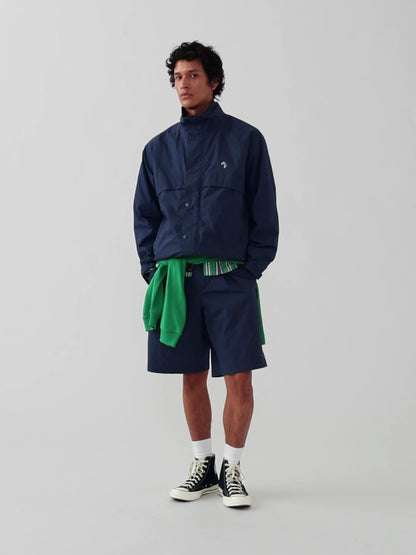 Lacivert Gap × Malbon Textured Poplin Anorak Ceket