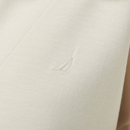 Nautica Kadın Ekru Regular Fit Dik Yaka Sweatshirt