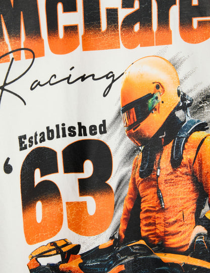 Saf Pamuklu Mclaren F1 Takımı T-shirt (2–16 Yaş)