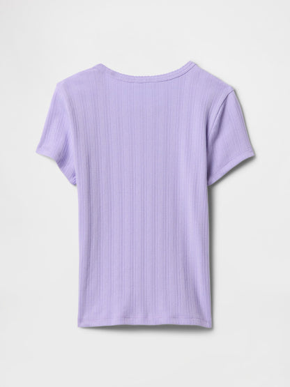 Mor Pointelle T-shirt
