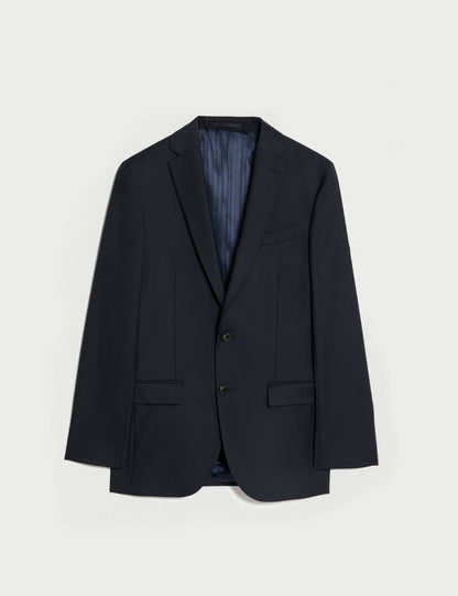 Tailored Fit Klasik Saf Yün Ceket