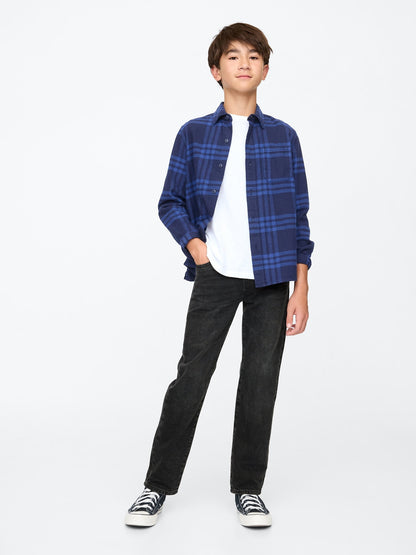 Siyah Original Straight Pull-on Jean Pantolon