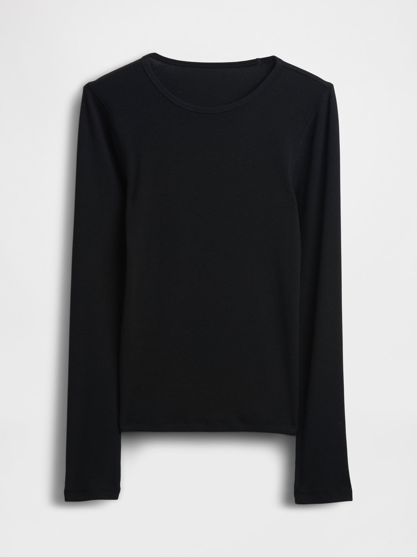 Siyah Modern Fitilli T-shirt