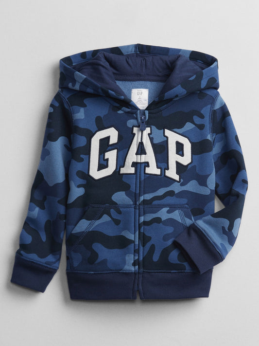 Kamuflaj Gap Logo Baskılı Sweatshirt