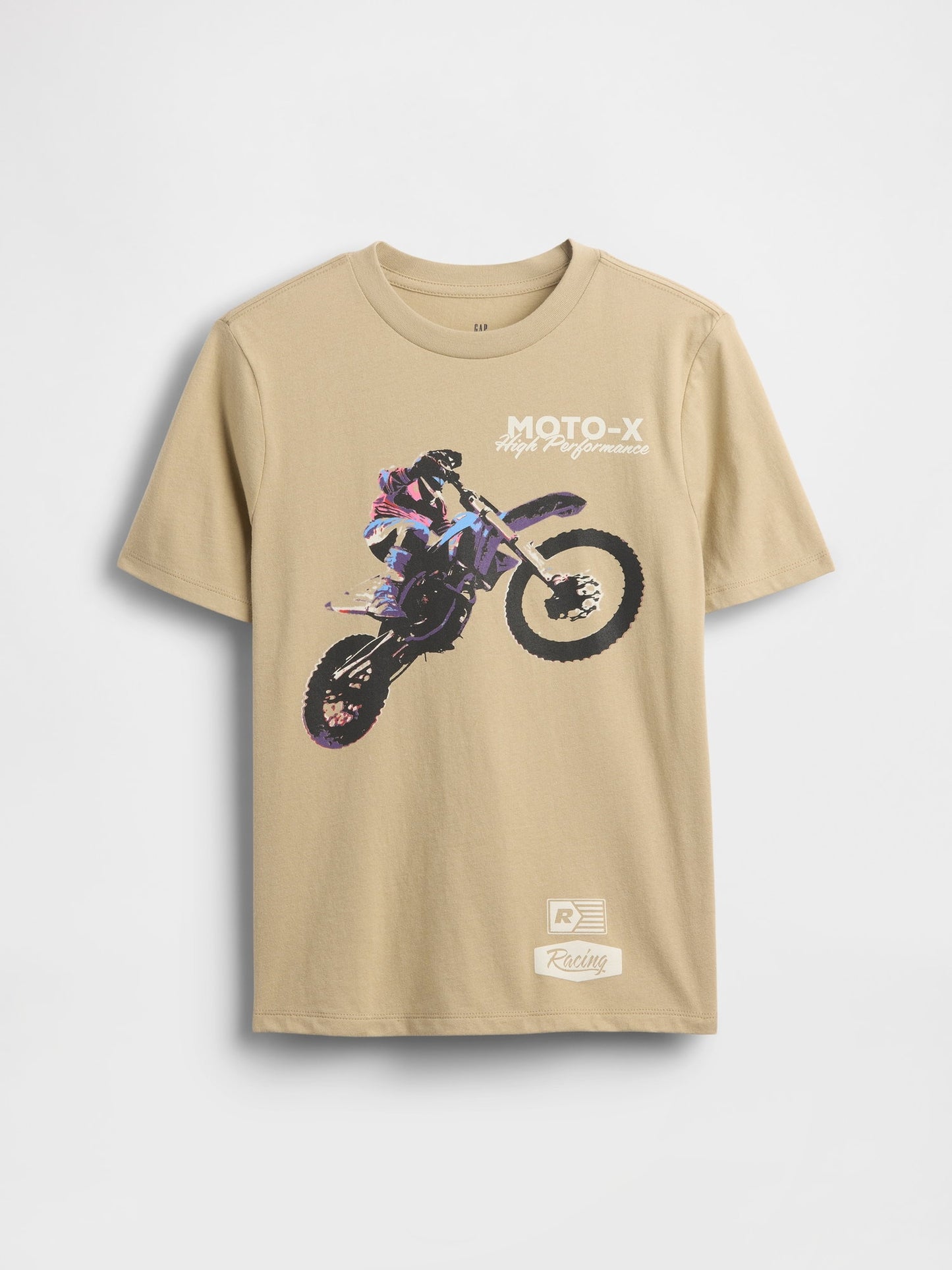 Açık Kahverengi Grafik Baskılı T-shirt