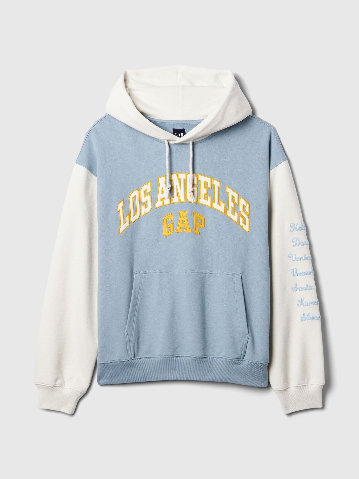 Mavi Gap Logo Los Angeles Şehir Logolu Kapüşonlu Sweatshirt