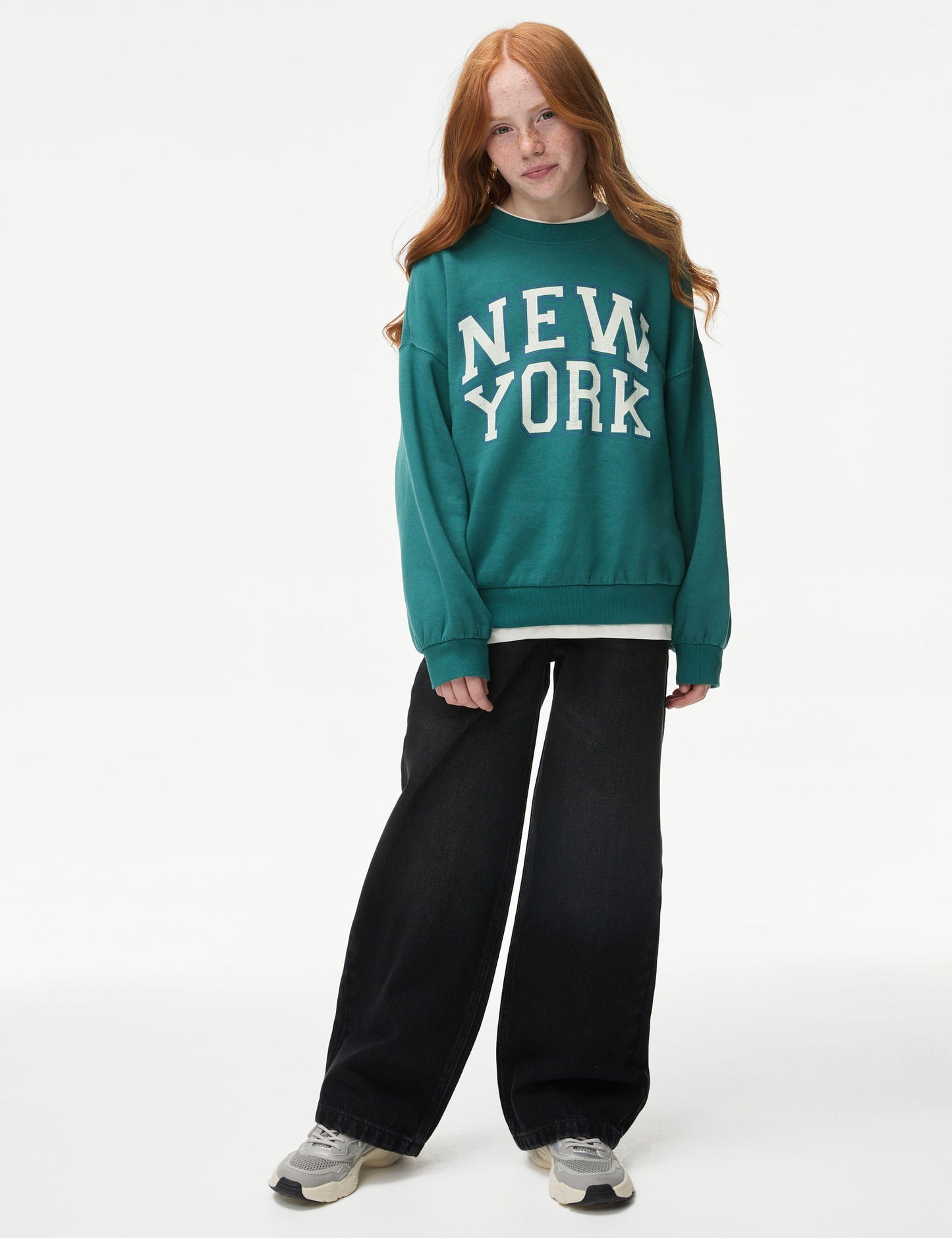 Pamuklu Grafik Detaylı Sweatshirt