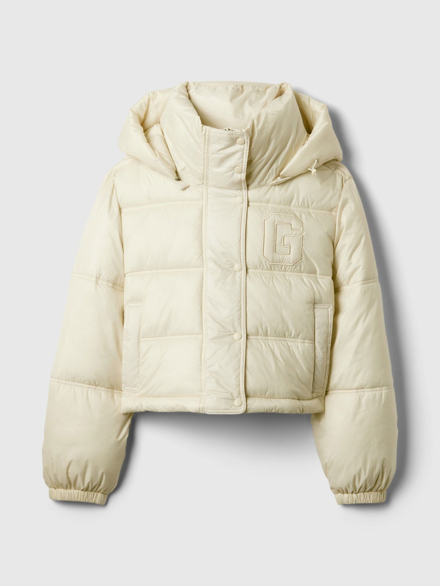 Kırık Beyaz Primaloft® P.u.r.e.™ Gap Logo Heavyweight Puffer Şişme Mont