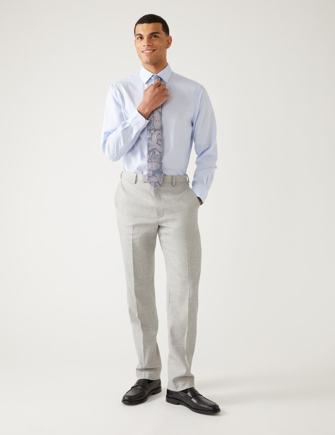 Tailored Fit Italian Linen Miracle™ Pantolon