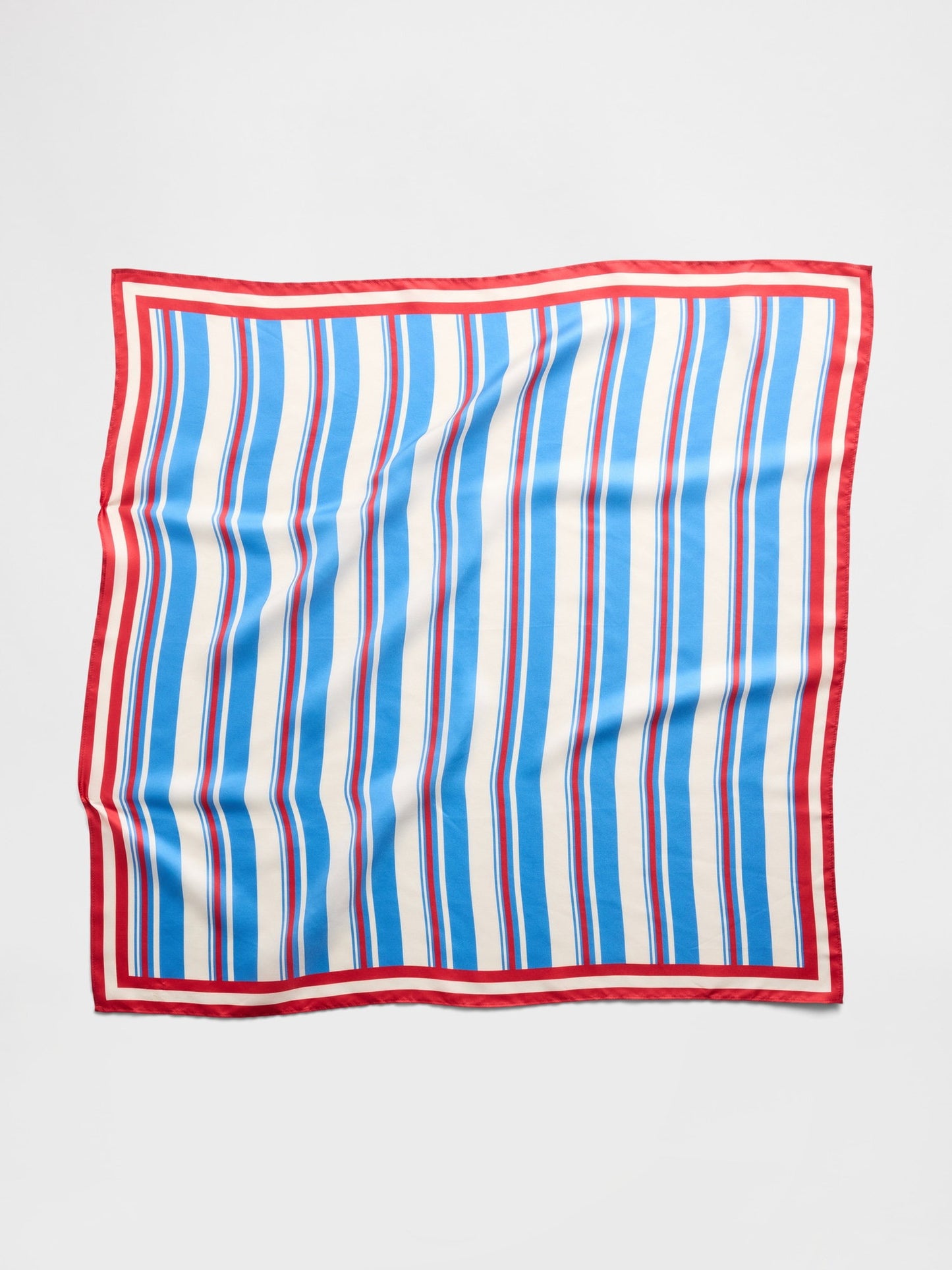 Açık Mavi 100% Ipek Oversized Bandana