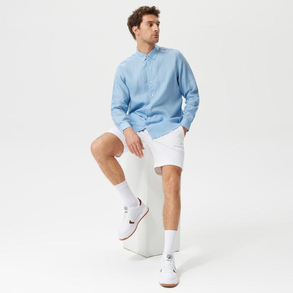 Nautica Erkek Mavi Classic Fit Uzun Kollu Gömlek