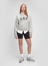 Yeşil Gap Logo Yuvarlak Yaka Sweatshirt