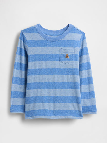 Açık Mavi Mix & Match Baskı Detaylı T-shirt