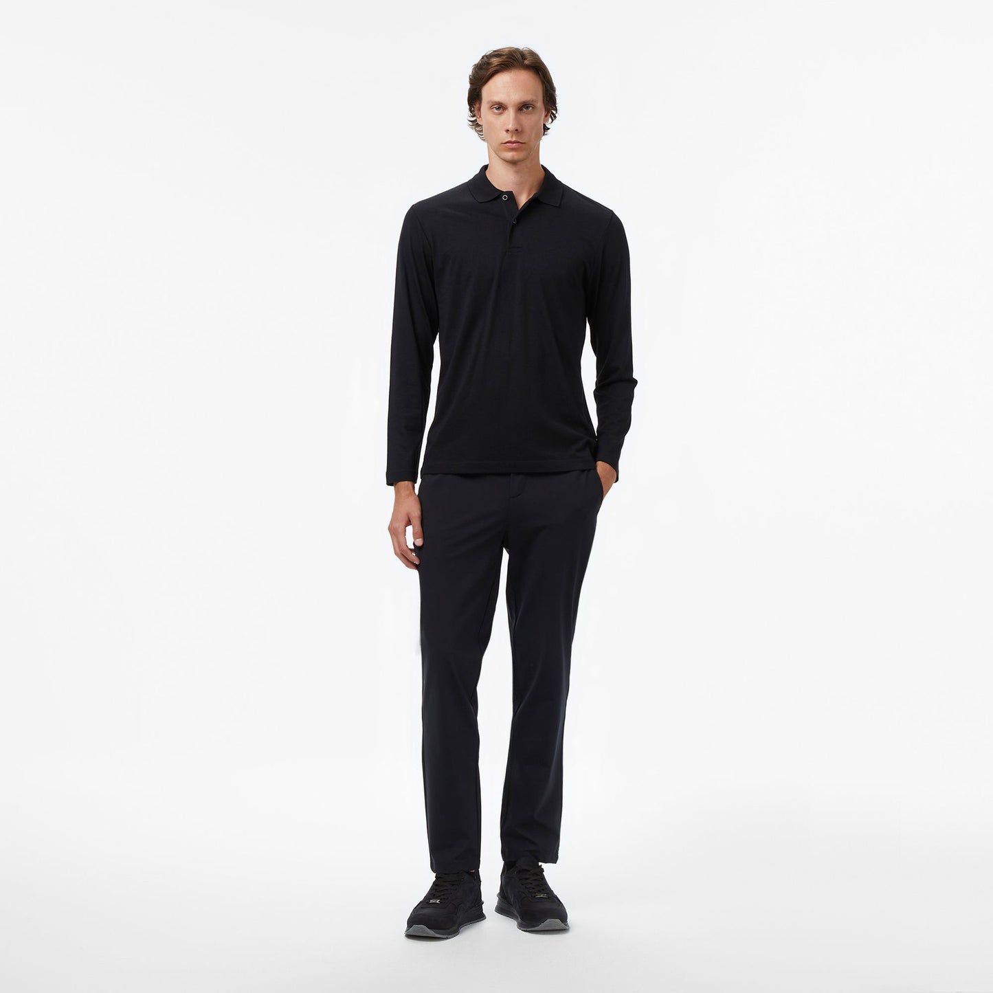 Nautica Erkek Siyah Classic Fit Polo Yaka T-shirt