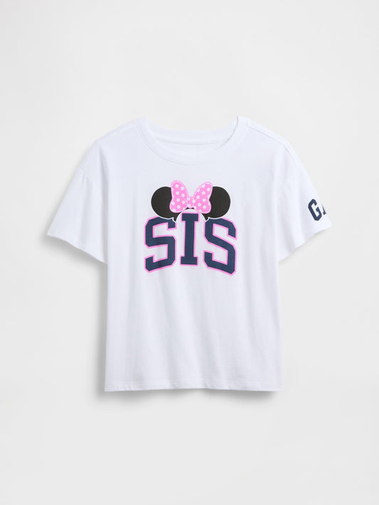 Beyaz Oversized Big Sis Grafik Baskılı T-shirt