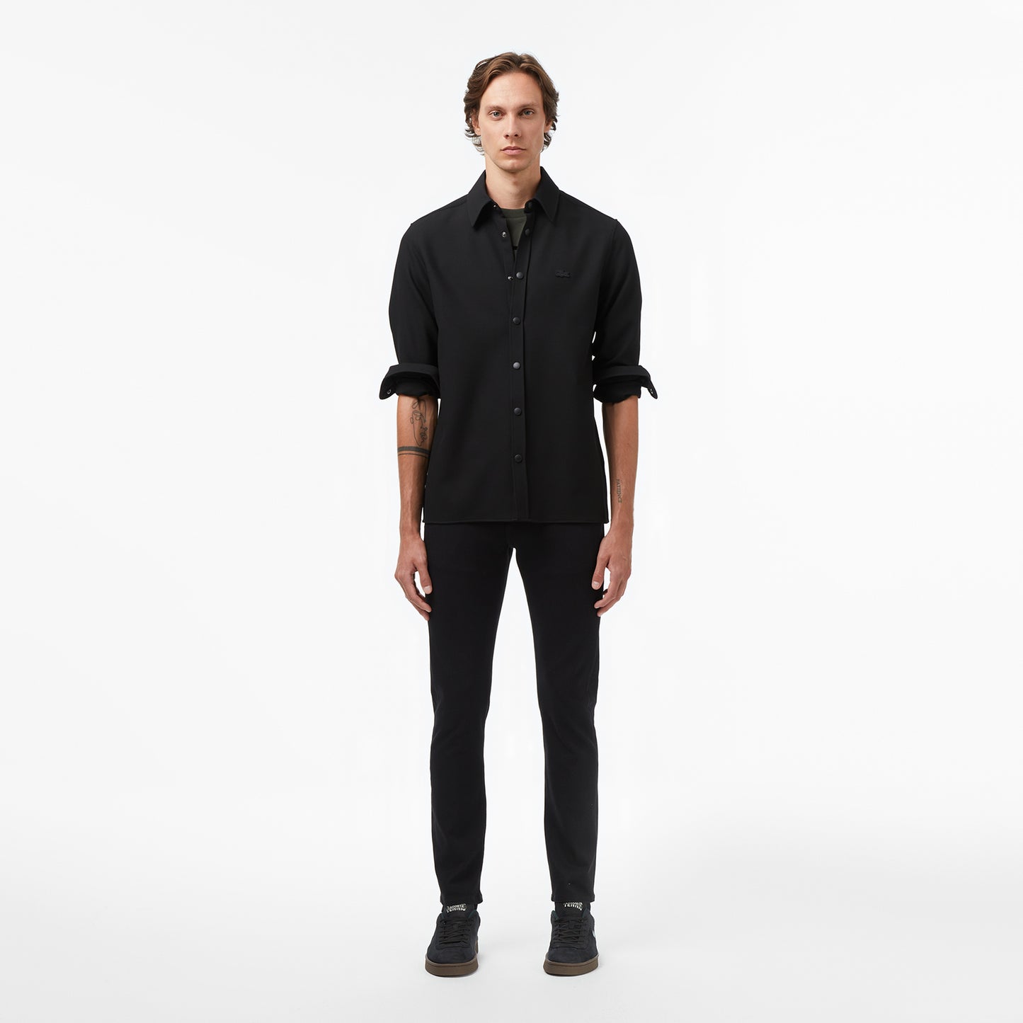 Lacoste Erkek Relaxed Fit Siyah Gömlek