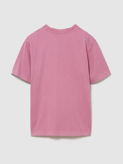 Pembe Heavyweight Gap Logo Relaxed Crop T-shirt