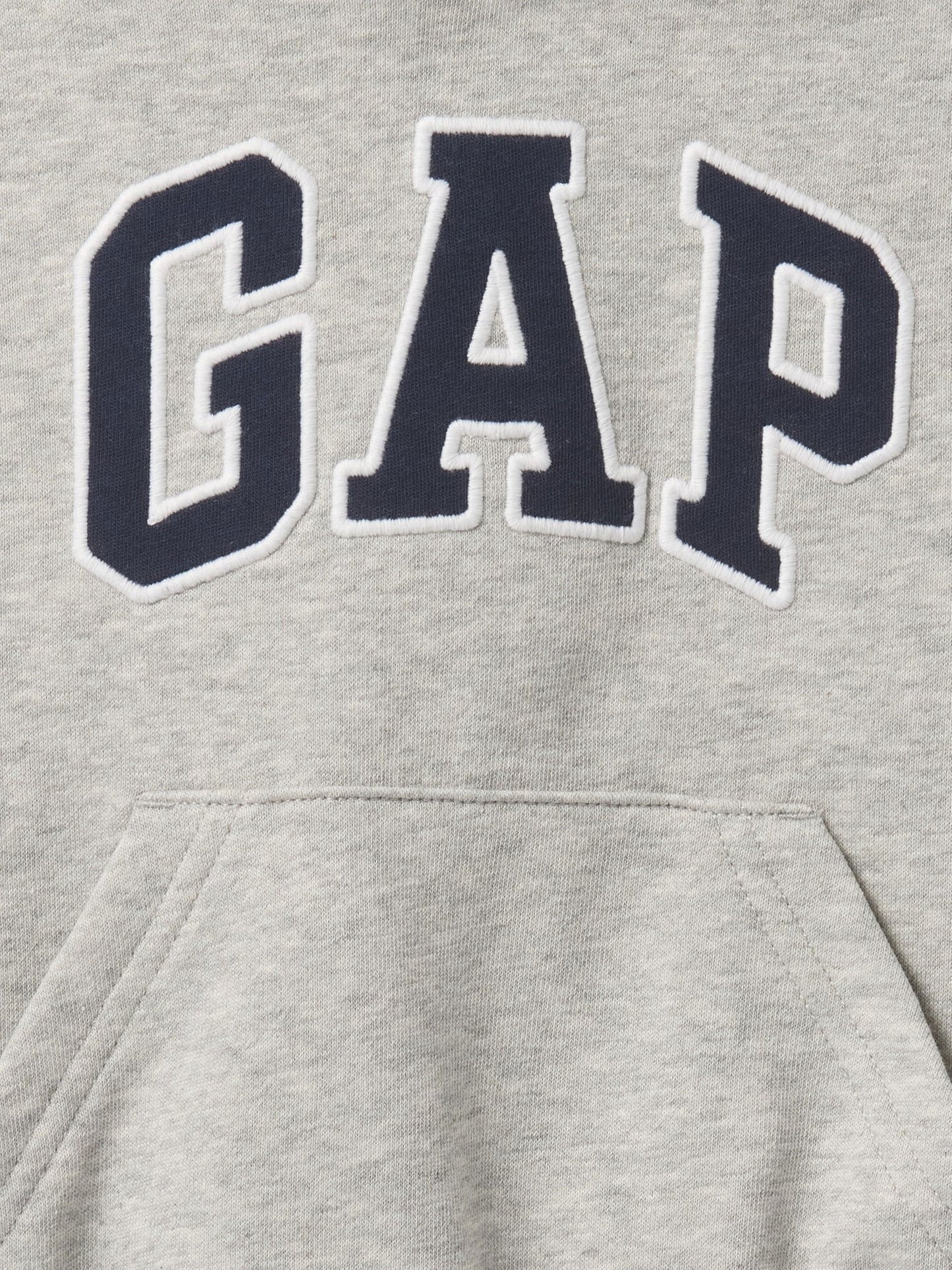Gri Gap Logo Relaxed Havlu Kumaş Sweatshirt