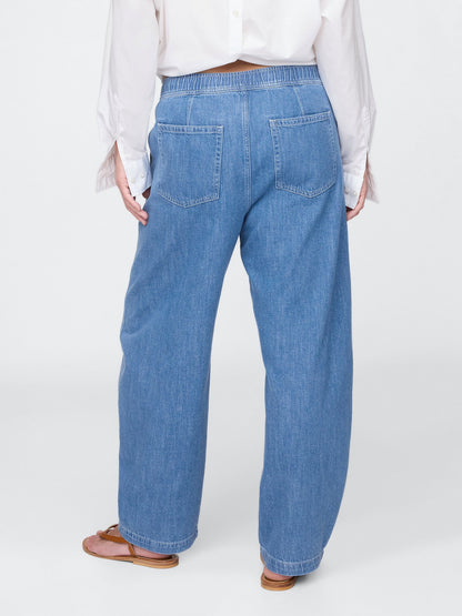 Mavi High Rise Easy Barrel Jean Pantolon
