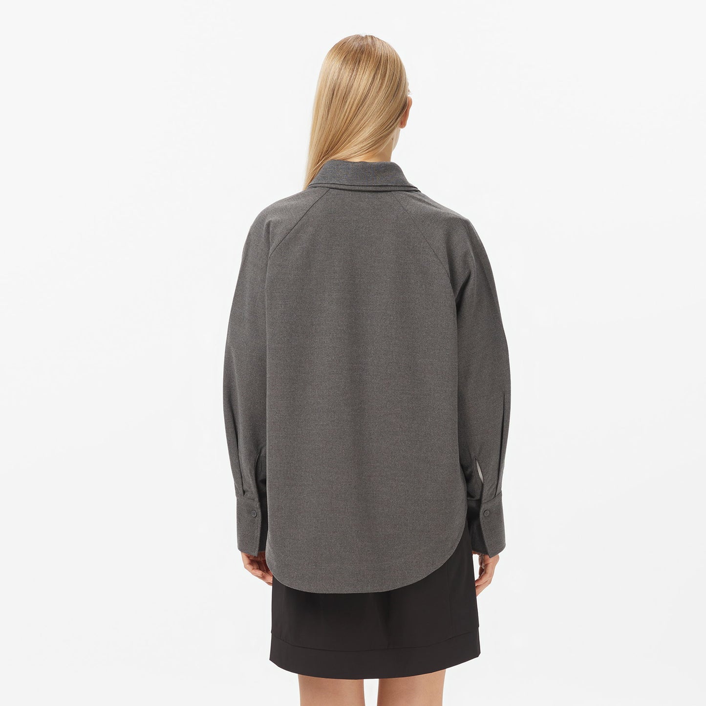 Lacoste Kadın Koyu Gri Gömlek