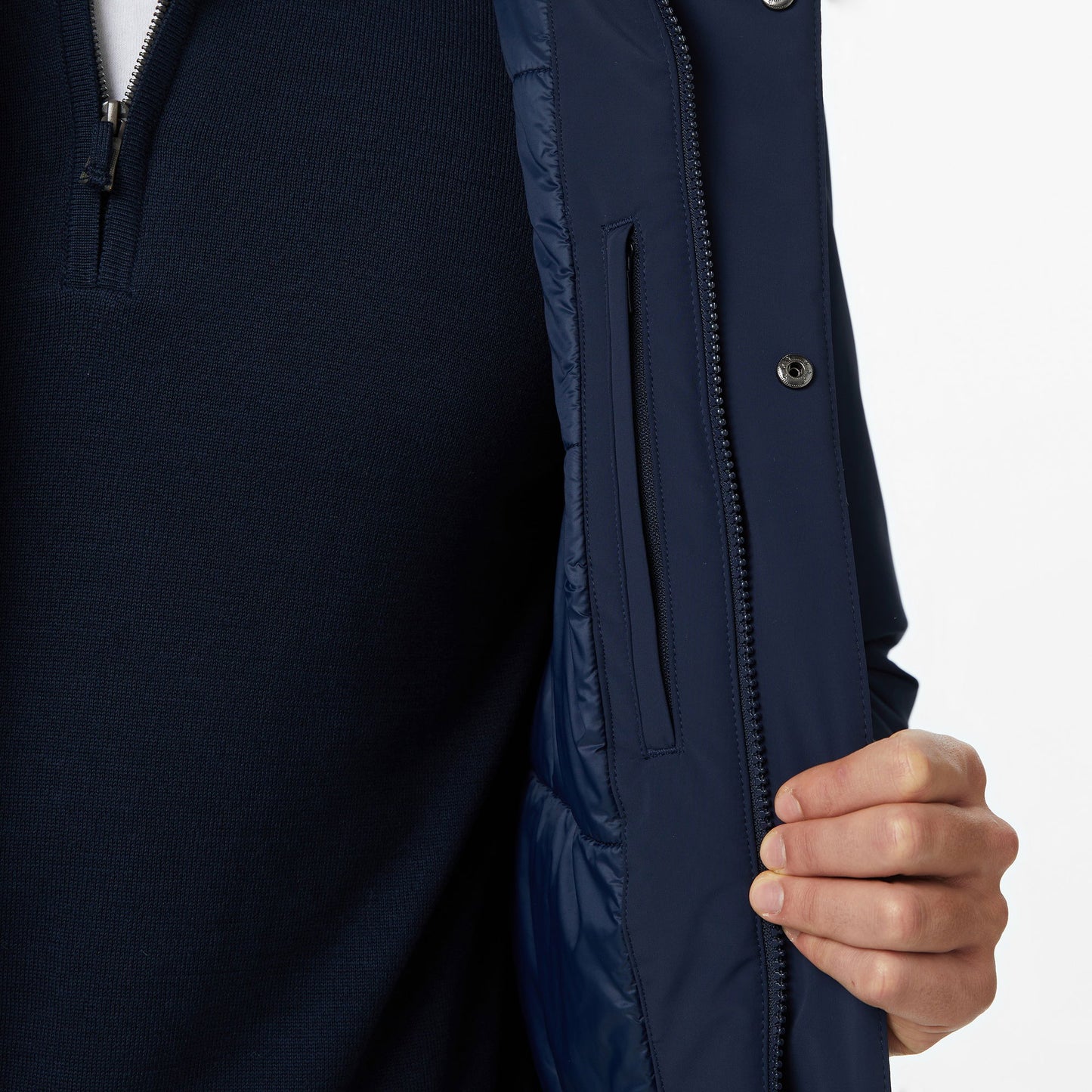 Nautica Erkek Lacivert Regular Fit Mont