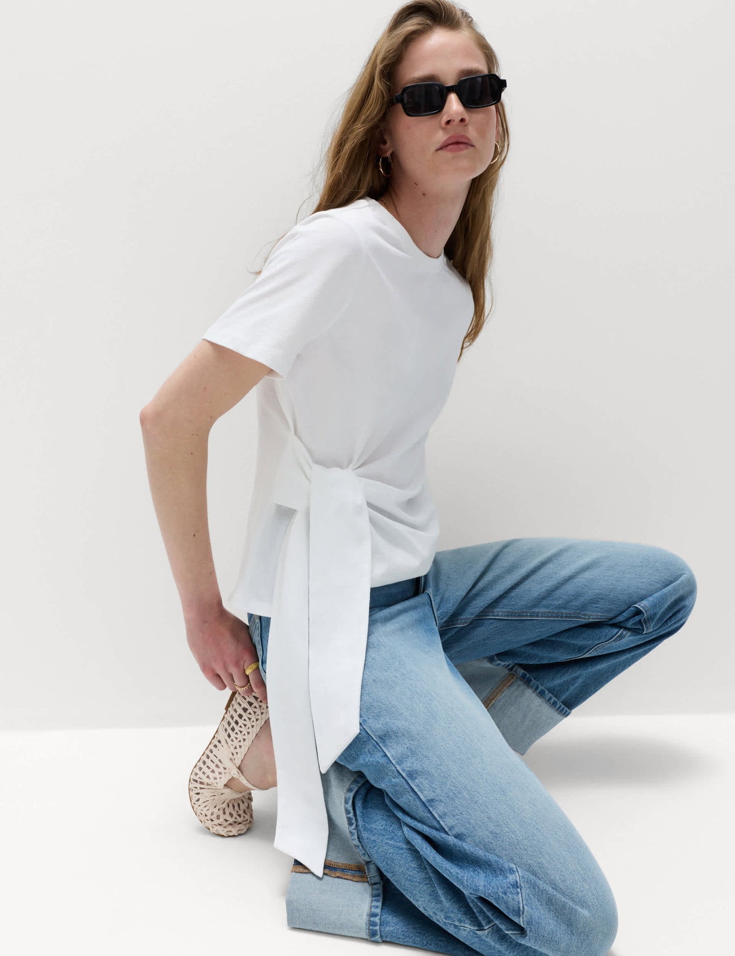 Bel Detaylı Regular Fit T-shirt