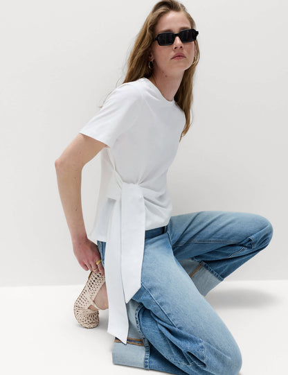 Bel Detaylı Regular Fit T-shirt
