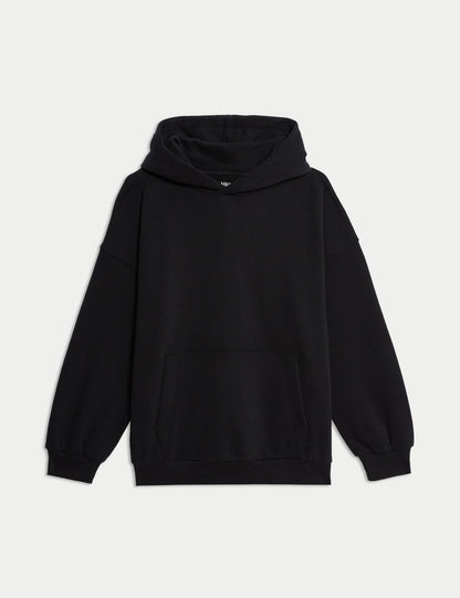 Pamuk Karışımlı Kapüşonlu Sweatshirt (6–16 Yaş)