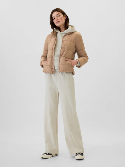 Bej Coldcontrol Puffer Şişme Mont