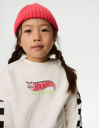Pamuklu Hot Wheels:trade_mark: Sweatshirt (2-16 Yaş)