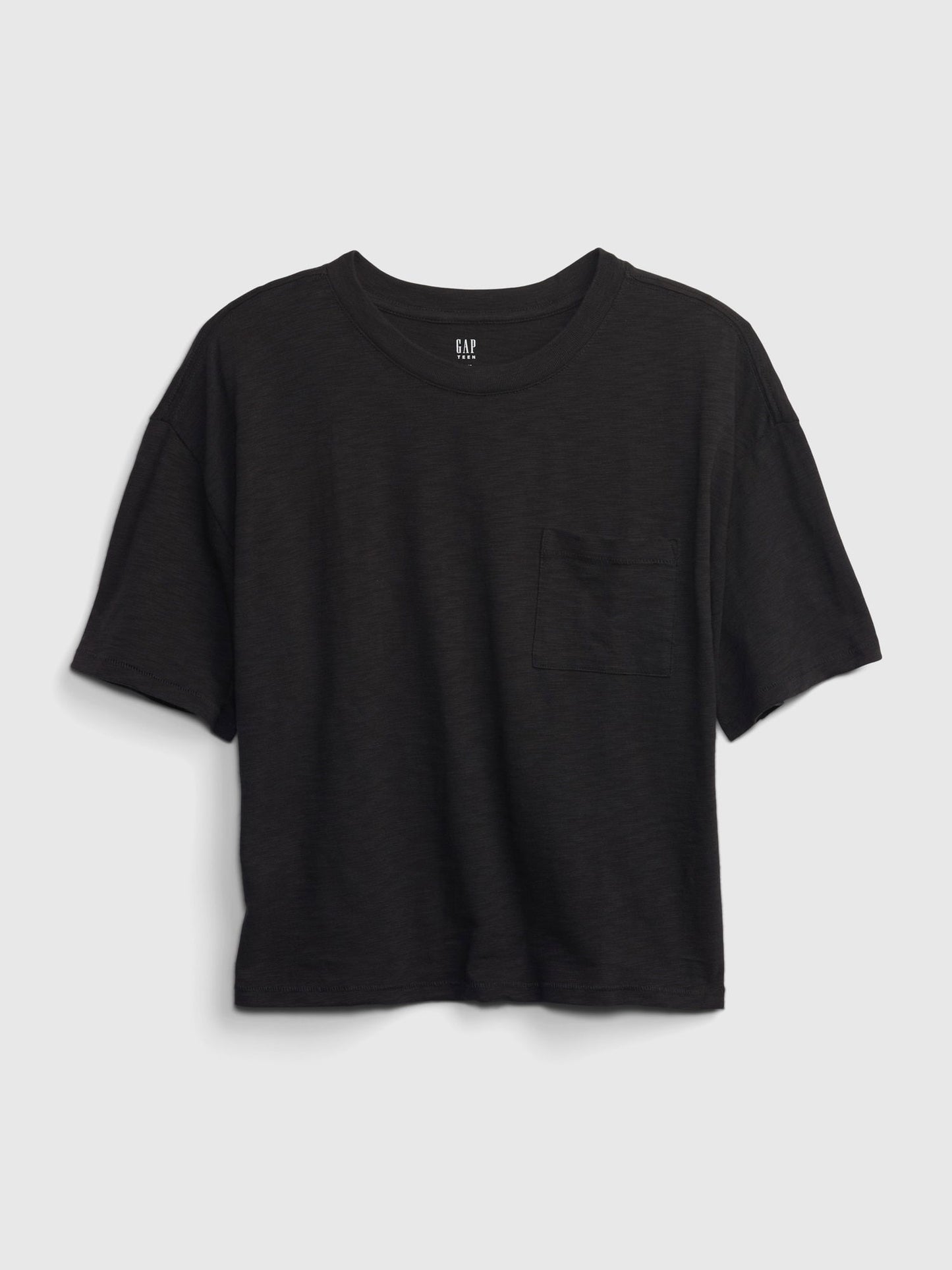 Kahverengi 100% Organik Pamuk Cep Detaylı T-shirt