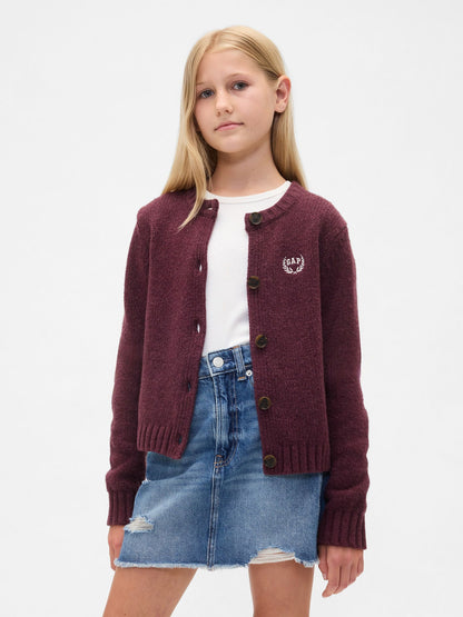 Bordo Cashsoft Gap Logo Hırka