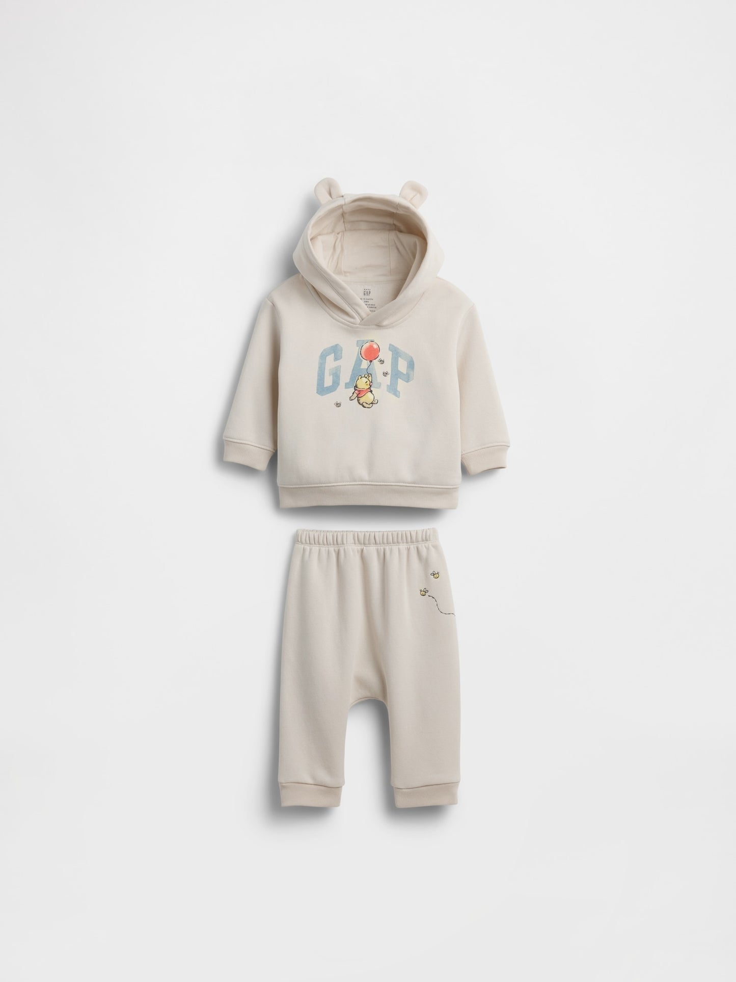 Bej Winnie The Pooh Vintagesoft Sweatshirt Set