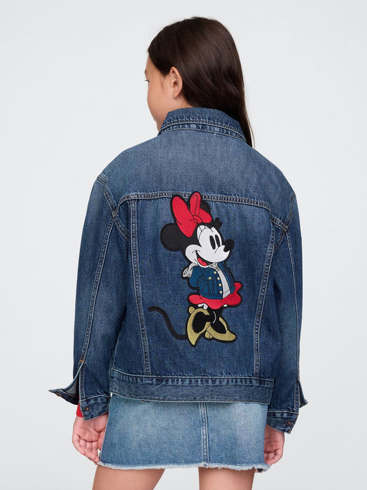 Lacivert Gap × Disney Minnie Mouse Icon Denim Ceket