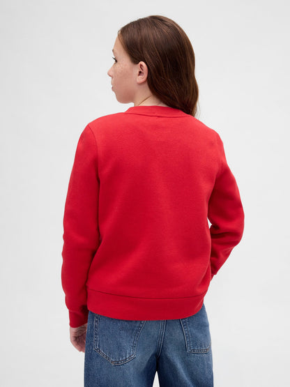 Kırmızı Grafik Gap Logo Sweatshirt