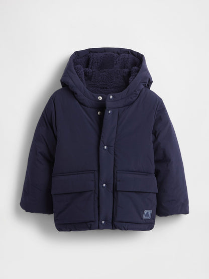 Lacivert Cozy Puffer Şişme Mont