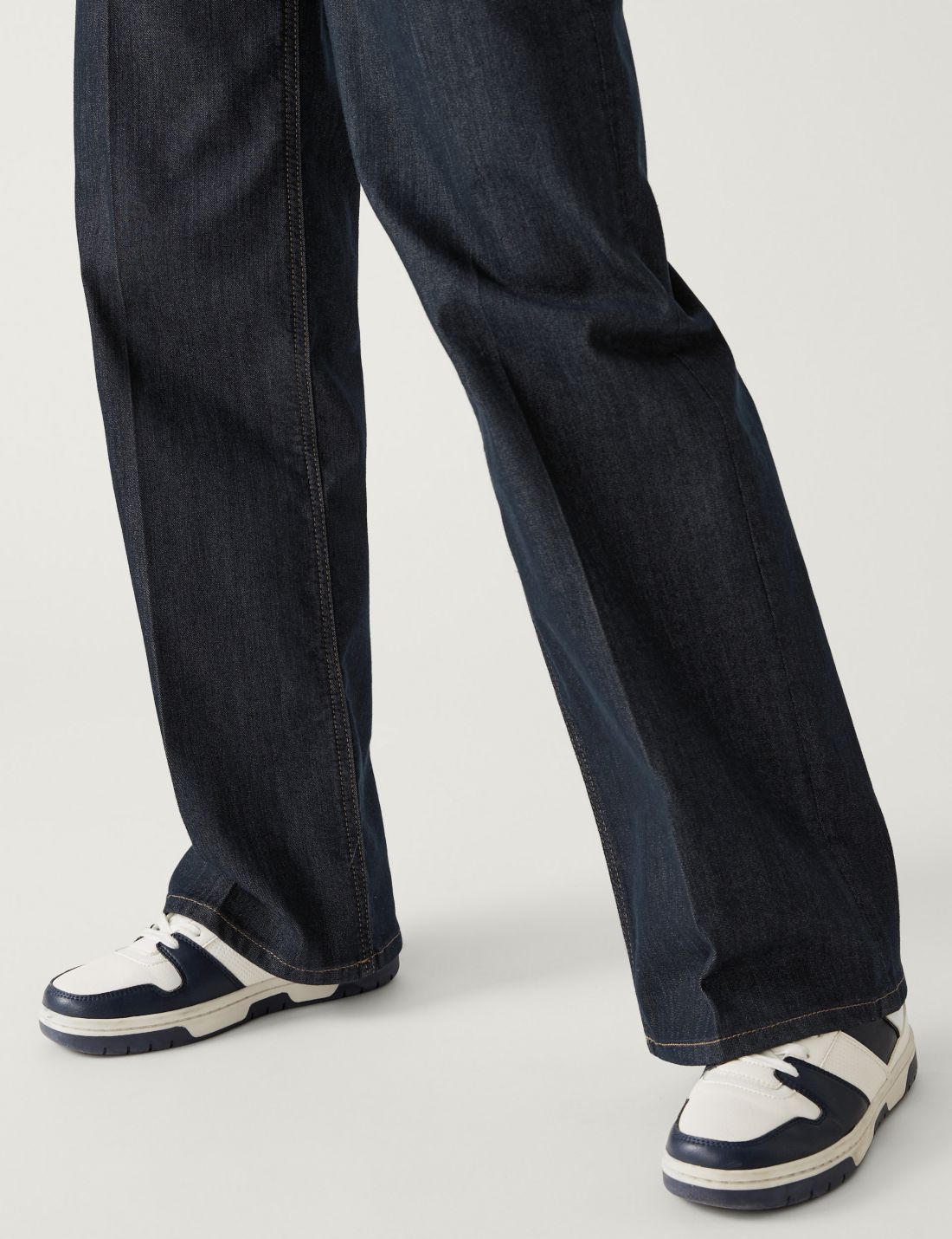 Yüksek Bel Wide Leg Jean Pantolon